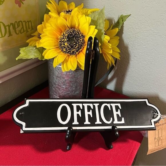NWT Black and White Office Sign #YC - Picture 1 of 7